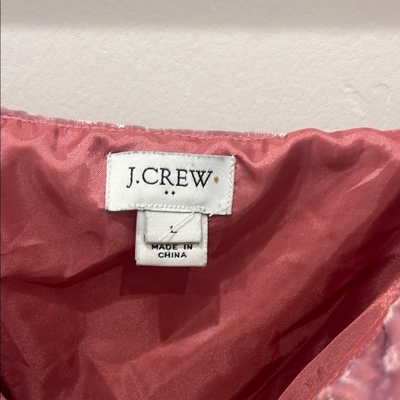 J. Crew Pink Velvet Women's Top - Picture 3 of 4